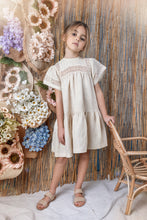 Load image into Gallery viewer, NDR735 Ribbon detail dress - Oatmeal
