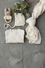 Load image into Gallery viewer, Twig layette set - cream/sage
