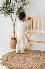 Load image into Gallery viewer, Brushed cotton celestial layette set - Nougat on cream
