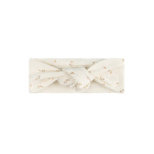 Printed floral headband - Ivory