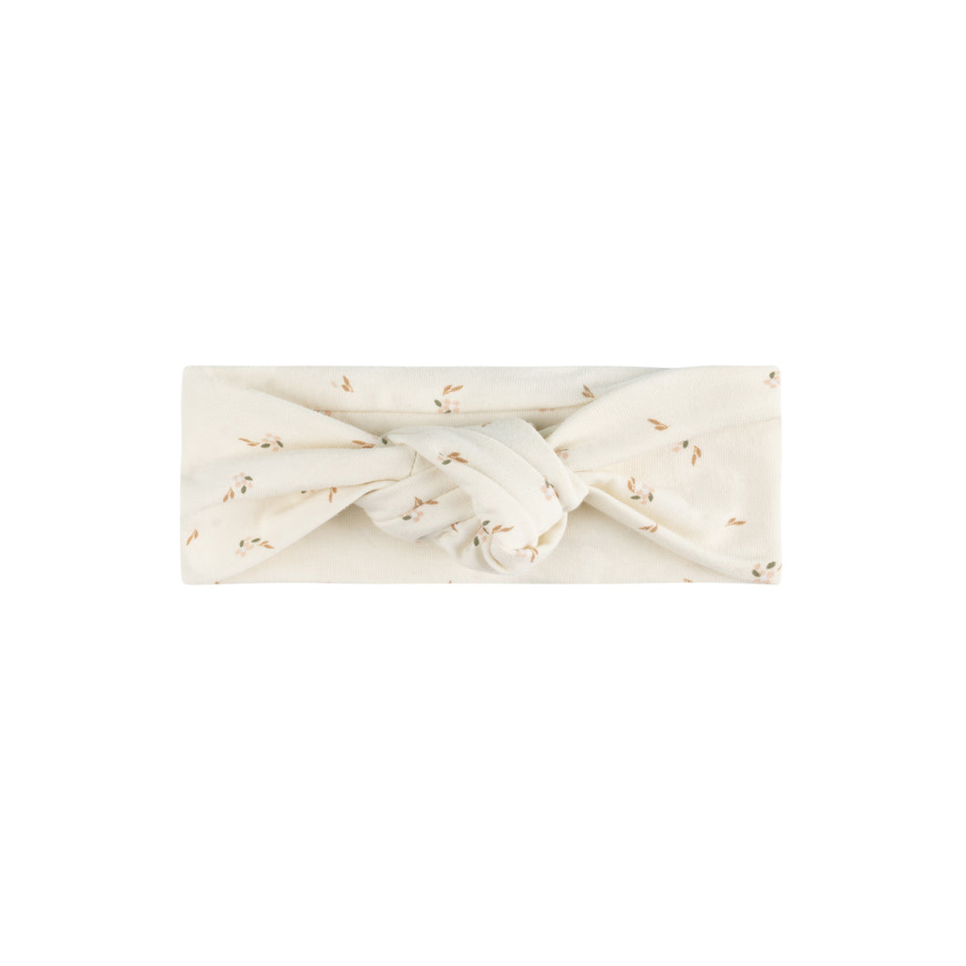 Printed floral headband - Ivory