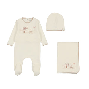 Little nursery layette set - Taupe