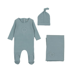 Embossed layette set - Glacier