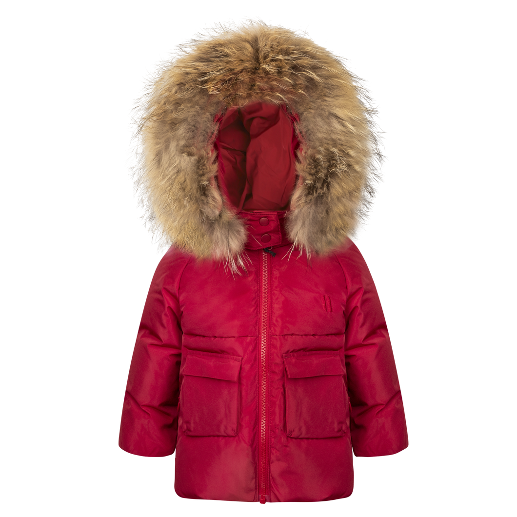 Ruby red toddler coat