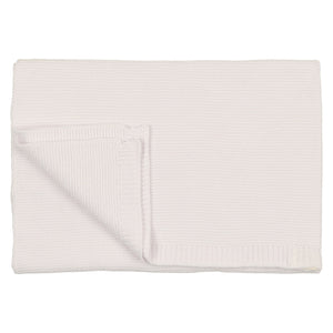 Pearl knit blanket - white