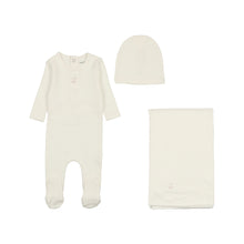 Load image into Gallery viewer, Pointelle carriage layette set - Ivory
