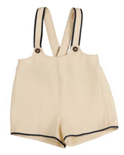 Load image into Gallery viewer, Scuba jersey baby overalls - Cream
