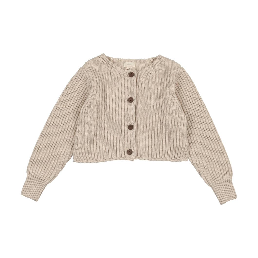 Basic cardigan - Oat