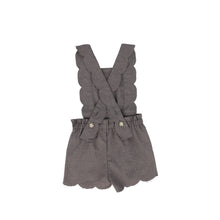 Load image into Gallery viewer, Wool scallop overalls - Charcoal
