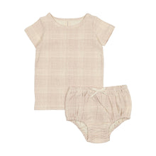 Load image into Gallery viewer, Grid short set - Cream/rose
