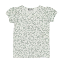 Load image into Gallery viewer, Girls floral t-shirt - floral green
