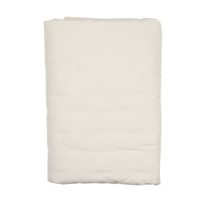 Embroidered blanket - winter white