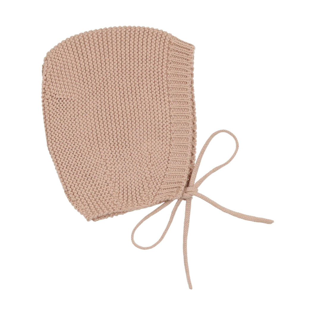 Pearl knit bonnet - pink