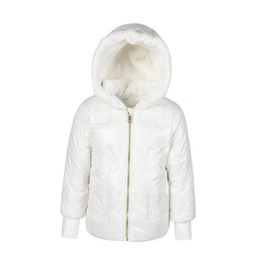 Baby reversible coat - White