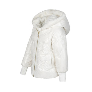 Baby reversible coat - White