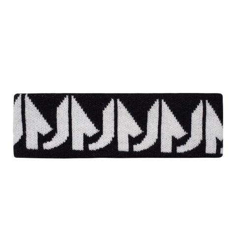 Knit hand band - Black and white