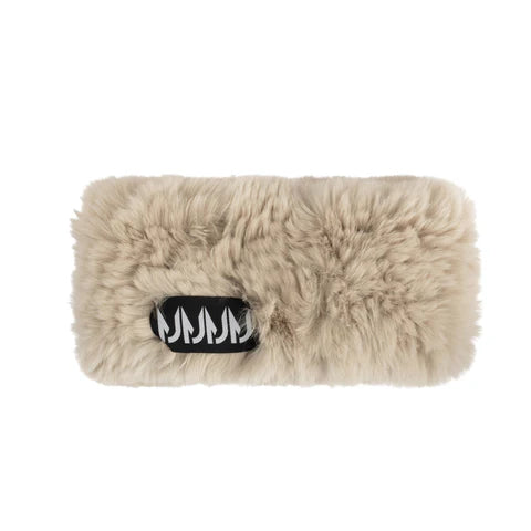 Rabbit fur hand band - Taupe