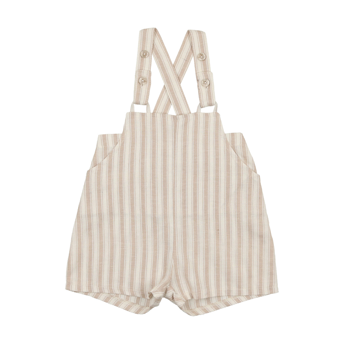 Overalls - taupe stripe – Peekaboo Baby Boutique