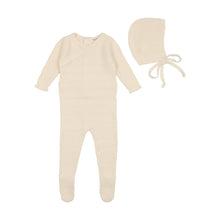 Load image into Gallery viewer, Pointelle knit layette set - Snow white
