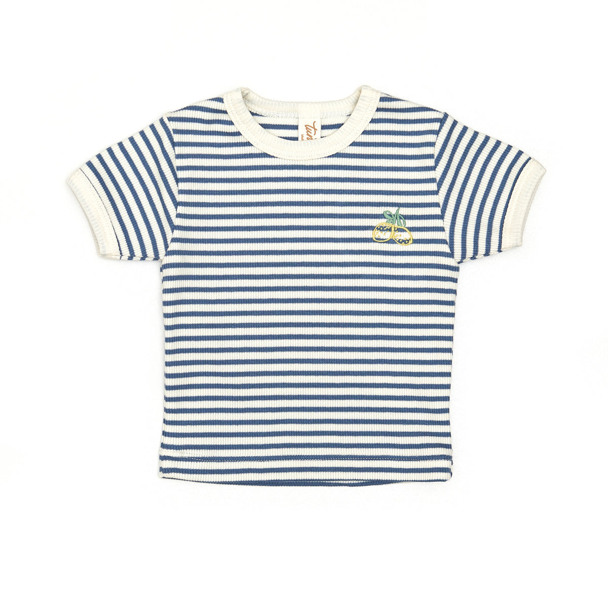 Short sleeve top and shorts - Blue stripes – Peekaboo Baby Boutique