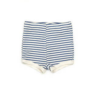 Tank ribbed top and shorts - Blue stripes