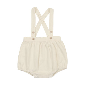 Suspender bubble bloomer - cream