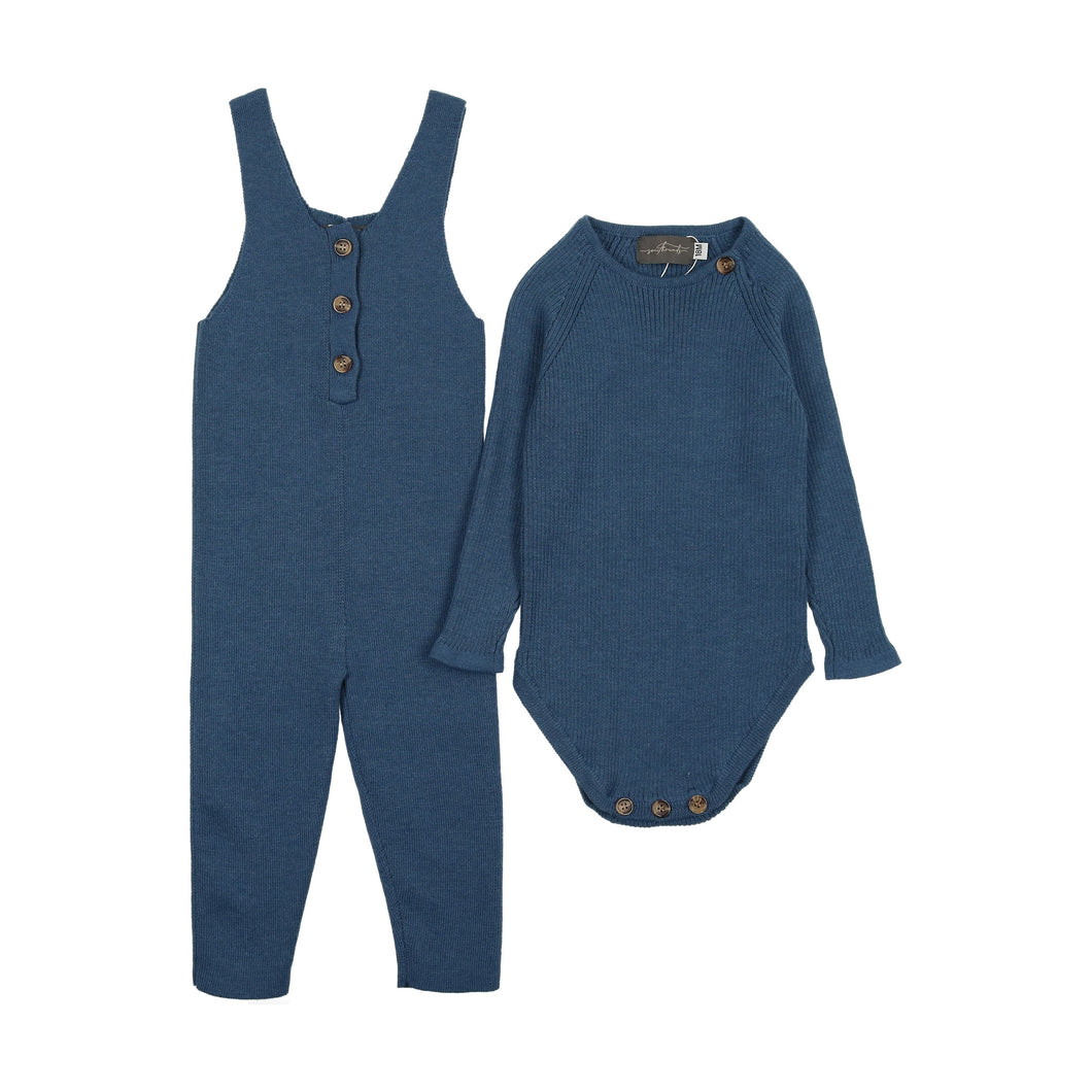 Greyson romper set - blue