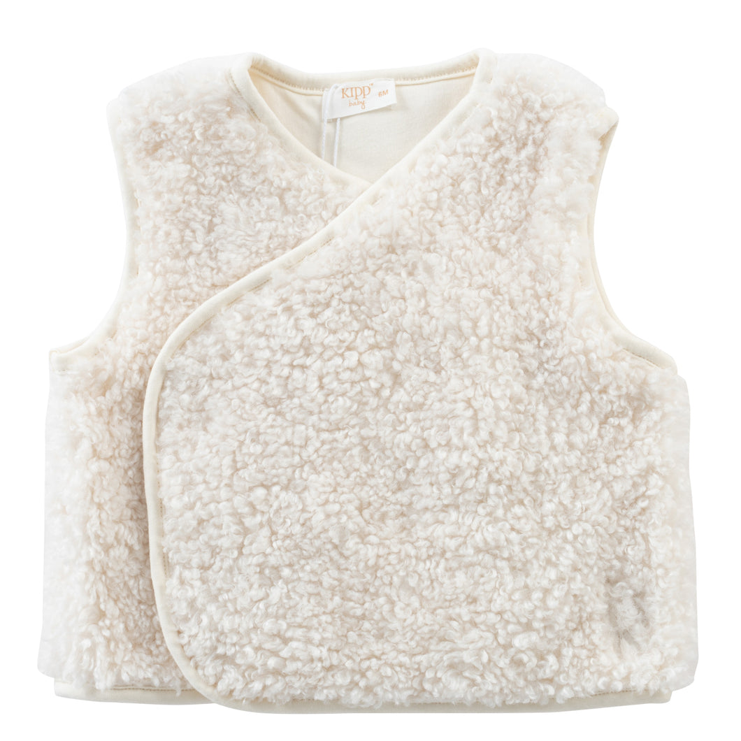 Sherpa vest - White