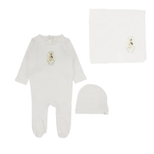 Load image into Gallery viewer, French terry print layette set - Winter white/goose
