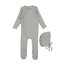 Load image into Gallery viewer, Vine pointelle layette set - Blue
