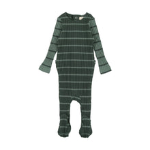 Load image into Gallery viewer, Wide rib layette set - Green stripe

