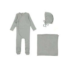 Load image into Gallery viewer, Vine pointelle layette set - Blue
