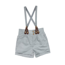 Load image into Gallery viewer, Solid linen overalls - Light blue
