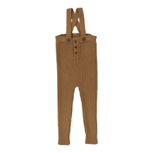 Load image into Gallery viewer, Rib knit overalls and shrug - Camel
