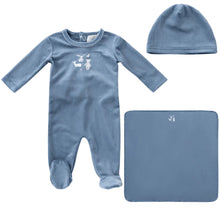 Load image into Gallery viewer, Stuffed friends layette set - Blue
