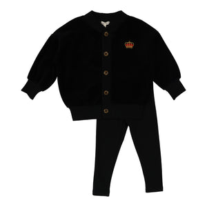 Boys shabbos lounge set - Black