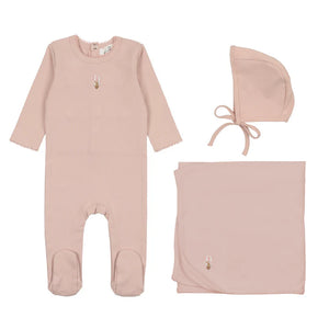 Hot air balloon layette set - Pink