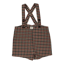 Load image into Gallery viewer, Plaid suspender shorts - Tan plaid
