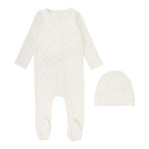 Tiny stars layette set - Cream/taupe