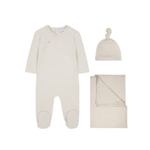 Load image into Gallery viewer, Stone pointelle button layette set
