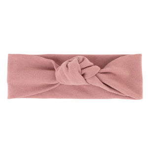 Dusty rose knot headband