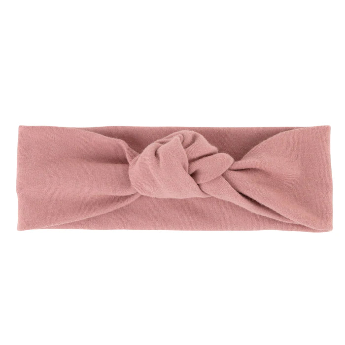 Dusty rose knot headband