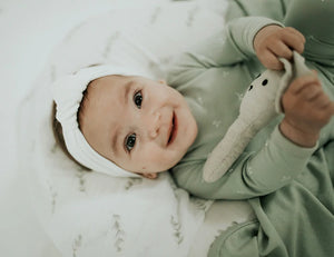 White knot headband