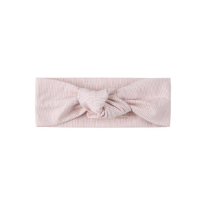 Pink striped knot headband