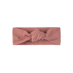 Cranberry ribbed knot headband