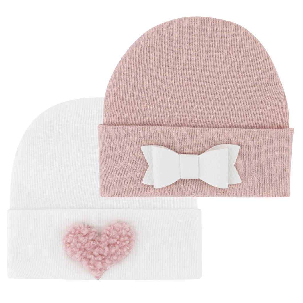 2-Pack Hospital Hats - Pink