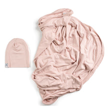 Load image into Gallery viewer, Blush beanie and blanket set
