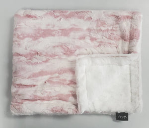 Marble blush super soft cozy blanket